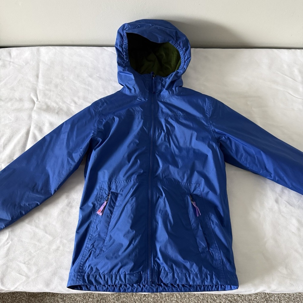 Marmot Boys Precip Eco Comp 3 in 1 Jacket Medium Fleece Lined Waterproof Blue